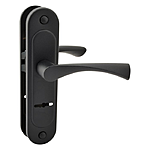 Ручка на планке Apecs РП-55.23-S сувальд черная