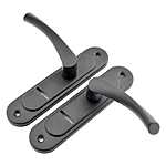 Ручка на планке Apecs РП-55.23-S сувальд черная