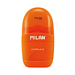 Ластик плюс точилка Milan 4705116 Capsule Fluo 6.5х3.5 см