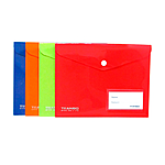Папка Standart 25S A5 конверт с кнопкой цвета mix