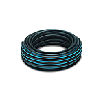 Труба ПНД d25мм черная с синей полосой PN6 100м