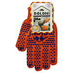 Перчатки Doloni артикул 584 хб с двухсторонним ПВХ покрытием размер 10 оранжевые 10...
