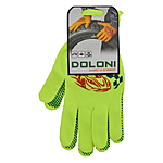 Перчатки Doloni для автомобилистов артикул 4110 с двухсторонним ПВХ покрытием зеленые 10...