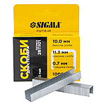Скобы Sigma 2811101 10х0.7мм 1000шт 10шт