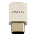 Переходник Aspor Type-C-Micro белый