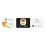 Лента малярная Intertool DM-7220 72мм х 20м желтая 2шт