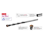 Свердло по бетону Intertool SD-4004 4х75мм