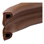 Уплотнитель Sanok самоклеющийся Р-профиль 9х5.5 100м коричневый