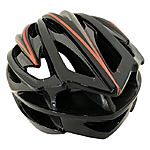 Шлем защитный велосипедный Calibri FSK-D32 черный с красными полосами