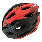 Шлем защитный велосипедный Calibri FSK-450 черно-красный