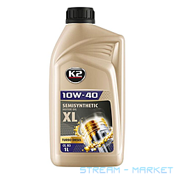   K2 O2051E 10W-40 TURBO DIESEL SEMISYNTHETIC MOTOR OIL SLCF XL...