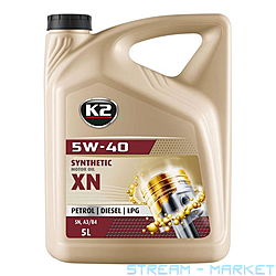   K2 O1135E 5W-40 SYNTHETIC MOTOR OIL SNCF XN 5