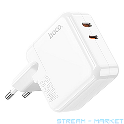    Hoco C110A Lucky dual-port PD35W2C charger EU...