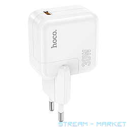 Мережевий зарядний пристрій Hoco C112A Advantage single port PD30W charger set C to iP...