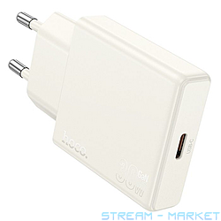 Мережевий зарядний пристрій Hoco N44 Biscuit single port PD30W C to iP EU...