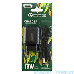    Jokade JB020 QC 3.0 1USB 18W  USB  Micro...
