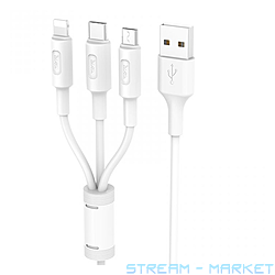  Hoco X25 3  1 Micro USB plus Lightning plus USB Type-C  1...