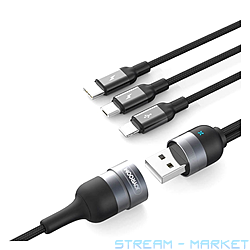  Joyroom S-M401 3  1 Micro USB plus Lightning plus USB Type-C  1.5...