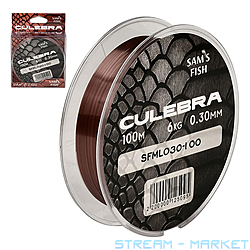 Леска Culebra 100мх0.30мм тест 6кг SFML030-100