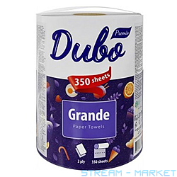 Бумажные полотенца Диво Premio Grande 2-слойные 1 рулон 350 отрывов...