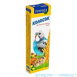 Колосок для попугая Природа яичный 140г