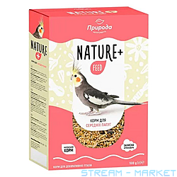 Корм Природа Nature плюс feed для средних птиц 500г