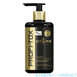 Шампунь Dallas PROFI-TOX для волосся з кератином колагеном та гіалуроновою кислотою...