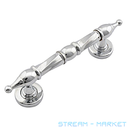 Ручка дверная Скоба витая 150мм хром