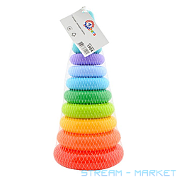 Игрушка ТехноК Пирамидка выдувная арт1904