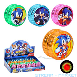 Игрушка Йо-йо со светом на батарейке 5.5см