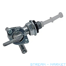 Кран топливный генератора без отстойника 168F выход вправо большой