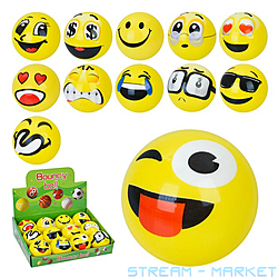 Мяч дитячий смайл 6.3см