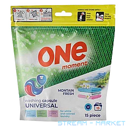 Капсули для прання One moment Універсальні 3в1 15шт