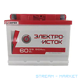 Акумулятор Електроісток 60Ah E 510EN 242х175х190