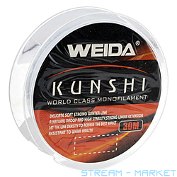 Волосінь Weida 30мх0.12мм тест 4.1кг