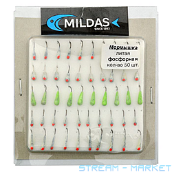 Мармышка Милдас Фосфорная 50шт