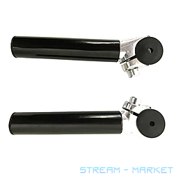 Рожки на руль металлические HX-Y01-01 Black 2шт