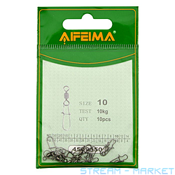 Карабин с вертлюгом Fiema 10 10шт F4