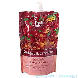    Fresh Juice Cranberry Cane Sugar doy-pack 170