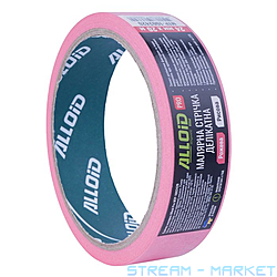 Лента малярная Alloid Pro MTP-1002420 деликатная рисовая 24ммх20м 100мкм...