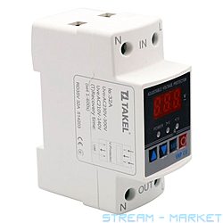 Реле напряжения Takel модульное однофазное RD35V 32А