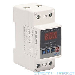 Реле напряжения Takel модульное однофазное RD35V 63А