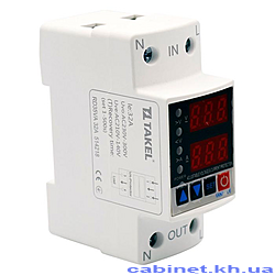 Реле напряжения Takel и тока однофазное модульное RD35VA 32А
