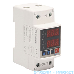 Реле напряжения Takel и тока однофазное модульное RD35VA 40А