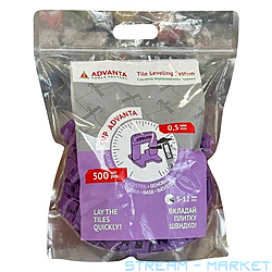 Система выравнивания плитки Advanta Mini основание 9х70мм толщина 0.5мм...