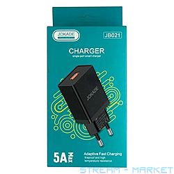 Мережевий зарядний пристрій Jokade JB021 USB-AFC 5A чорний