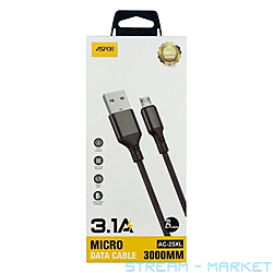 ������ Aspor AC-25XL Micro 3.1A Textile 1� ������