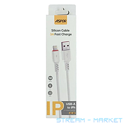 ������ Aspor USB AC-58 Lightning Silicone 3A1� FC ����
