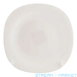 Тарелка мелкая №10.5 КВАДРАТНАЯ WHITE PLF20115