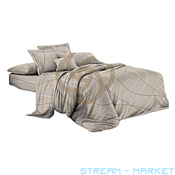 Постільна білизна Textile House Бязь 65 200х220см бежевий євро з...